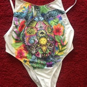 Tribal bodysuit/swimsuit
